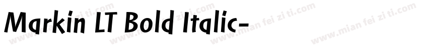 Markin LT Bold Italic字体转换